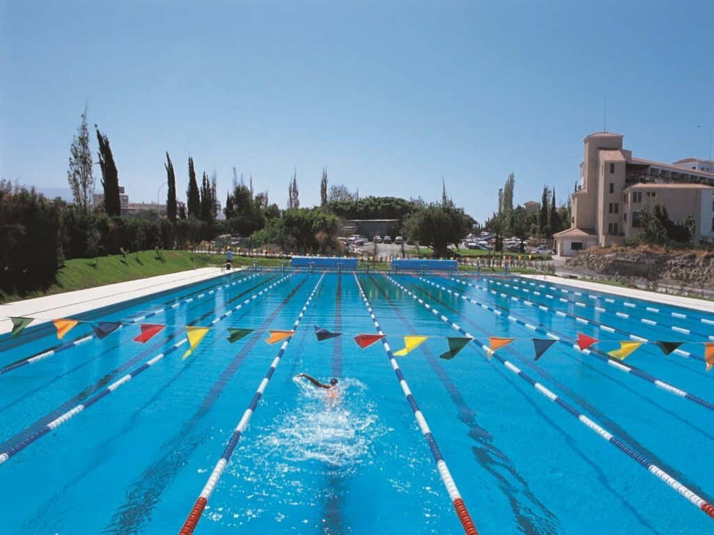 Swim Camp Coral Bay: Private 50m Pool at Coral Beach Resort